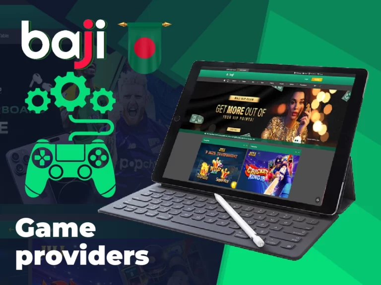 List of software providers on the Baji999 casino site - Booongo, Habanero and others